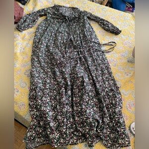 Laura Ashley Bird Print Cotton Maxi Dress